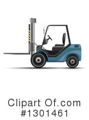 Forklift Clipart #1301461 by vectorace