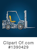 Forklift Clipart #1390429 by Vector Tradition SM