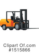 Forklift Clipart #1515866 by Vector Tradition SM