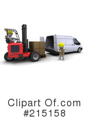 Forklift Clipart #215158 by KJ Pargeter