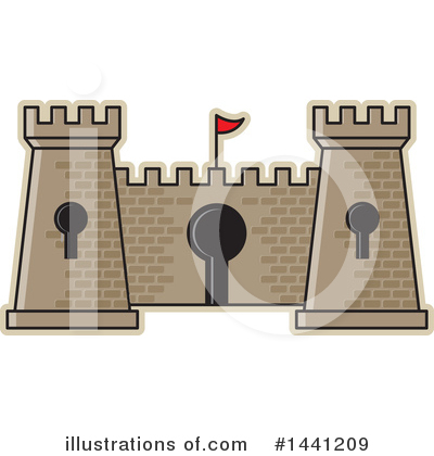Royalty-Free (RF) Fortress Clipart Illustration by Lal Perera - Stock Sample #1441209