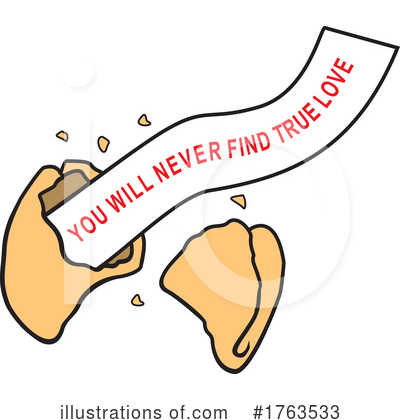 Royalty-Free (RF) Fortune Cookie Clipart Illustration by Johnny Sajem - Stock Sample #1763533
