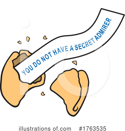 Royalty-Free (RF) Fortune Cookie Clipart Illustration by Johnny Sajem - Stock Sample #1763535