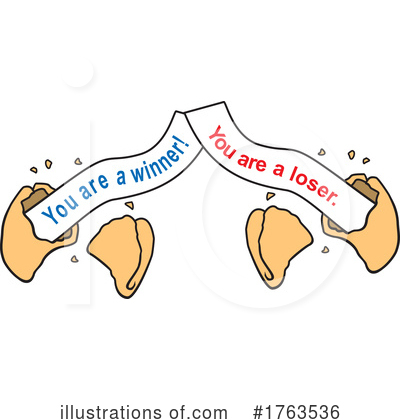 Royalty-Free (RF) Fortune Cookie Clipart Illustration by Johnny Sajem - Stock Sample #1763536