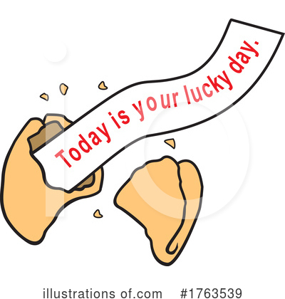 Royalty-Free (RF) Fortune Cookie Clipart Illustration by Johnny Sajem - Stock Sample #1763539