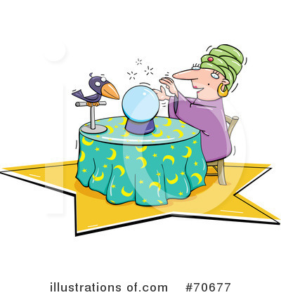 Royalty-Free (RF) Fortune Teller Clipart Illustration by jtoons - Stock Sample #70677
