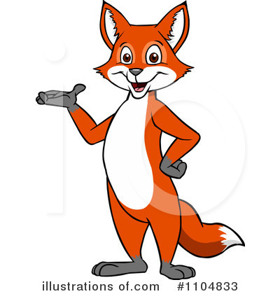Royalty-Free (RF) Fox Clipart Illustration by Cartoon Solutions - Stock Sample #1104833