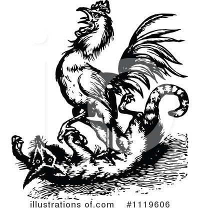 Royalty-Free (RF) Fox Clipart Illustration by Prawny Vintage - Stock Sample #1119606