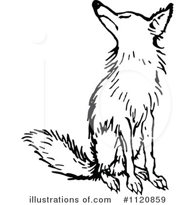 Royalty-Free (RF) Fox Clipart Illustration by Prawny Vintage - Stock Sample #1120859
