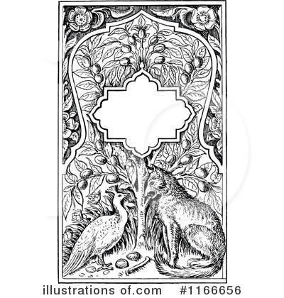 Royalty-Free (RF) Fox Clipart Illustration by Prawny Vintage - Stock Sample #1166656
