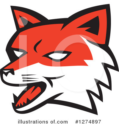 Royalty-Free (RF) Fox Clipart Illustration by patrimonio - Stock Sample #1274897