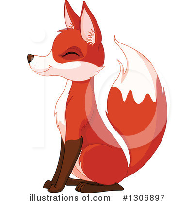 Royalty-Free (RF) Fox Clipart Illustration by Pushkin - Stock Sample #1306897