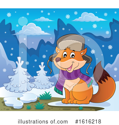 Royalty-Free (RF) Fox Clipart Illustration by visekart - Stock Sample #1616218