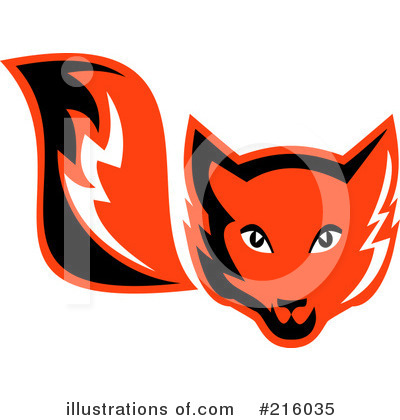 Royalty-Free (RF) Fox Clipart Illustration by patrimonio - Stock Sample #216035