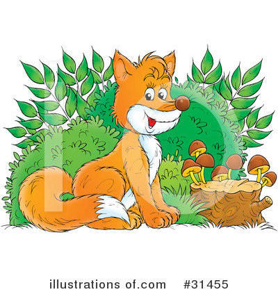 Royalty-Free (RF) Fox Clipart Illustration by Alex Bannykh - Stock Sample #31455