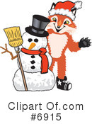 Fox Clipart #6915 by Mascot Junction