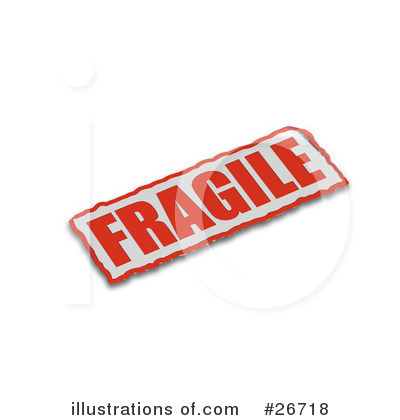 Royalty-Free (RF) Fragile Clipart Illustration by KJ Pargeter - Stock Sample #26718