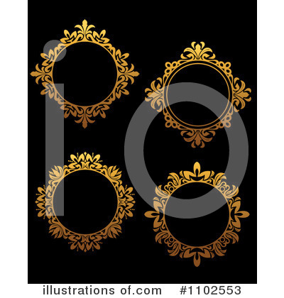 Gold Design Elements Clipart #1102553 by Vector Tradition SM