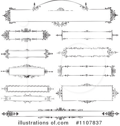 Victorian Frame Clipart #1107837 by BestVector