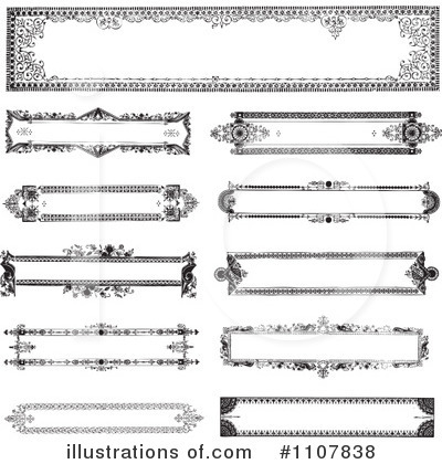 Victorian Frame Clipart #1107838 by BestVector