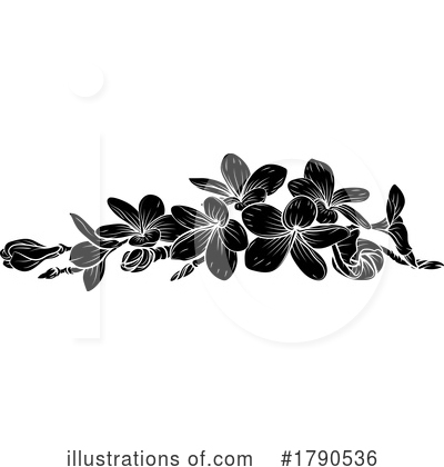 Plumeria Clipart #1790536 by AtStockIllustration