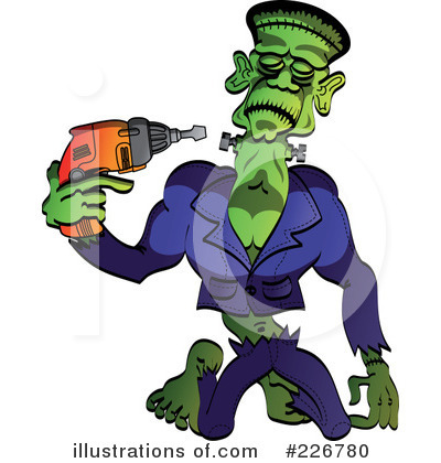 Royalty-Free (RF) Frankenstein Clipart Illustration by Zooco - Stock Sample #226780