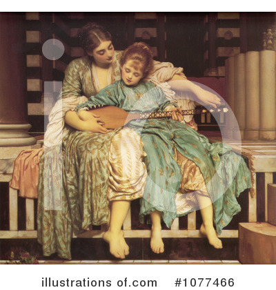 Royalty-Free (RF) Frederic Lord Leighton Clipart Illustration by JVPD - Stock Sample #1077466