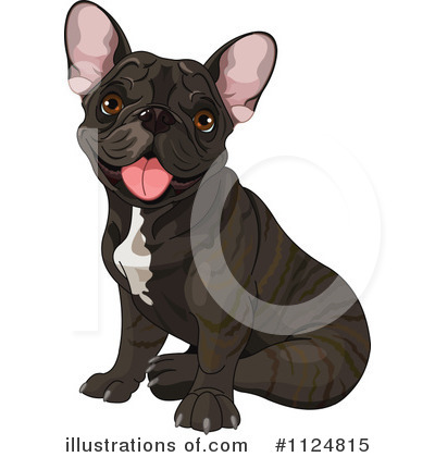Royalty-Free (RF) French Bulldog Clipart Illustration by Pushkin - Stock Sample #1124815