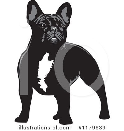 Royalty-Free (RF) French Bulldog Clipart Illustration by David Rey - Stock Sample #1179639