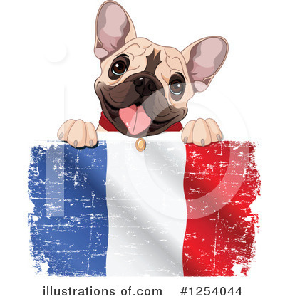 Royalty-Free (RF) French Bulldog Clipart Illustration by Pushkin - Stock Sample #1254044