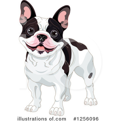 Royalty-Free (RF) French Bulldog Clipart Illustration by Pushkin - Stock Sample #1256096