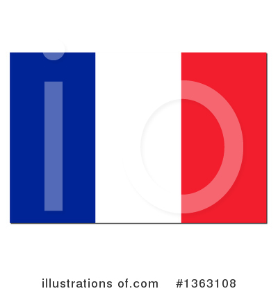 Royalty-Free (RF) French Flag Clipart Illustration by oboy - Stock Sample #1363108