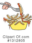 French Fries Clipart #1312805 by LaffToon