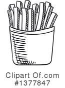 French Fries Clipart #1377847 by Vector Tradition SM
