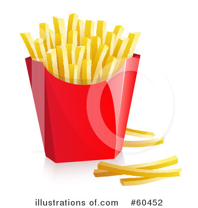 Royalty-Free (RF) French Fries Clipart Illustration by Oligo - Stock Sample #60452
