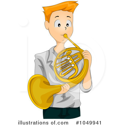 Royalty-Free (RF) French Horn Clipart Illustration by BNP Design Studio - Stock Sample #1049941