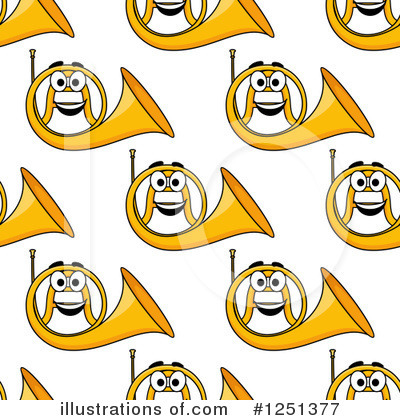 Royalty-Free (RF) French Horn Clipart Illustration by Vector Tradition SM - Stock Sample #1251377