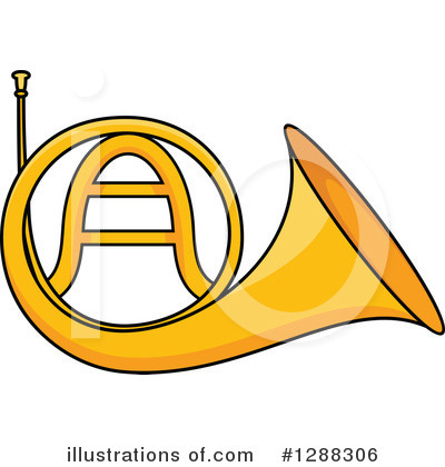 Royalty-Free (RF) French Horn Clipart Illustration by Vector Tradition SM - Stock Sample #1288306