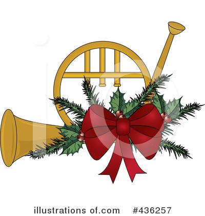 Christmas Horn Clipart #436257 by Pams Clipart