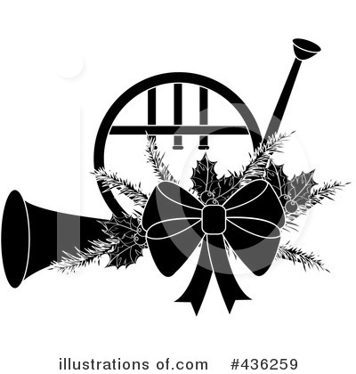 Christmas Horn Clipart #436259 by Pams Clipart
