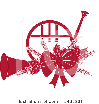 Christmas Horn Clipart #436261 by Pams Clipart
