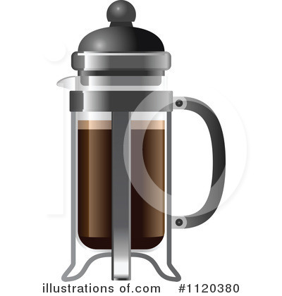 French Press Clipart #1120380 by Leo Blanchette