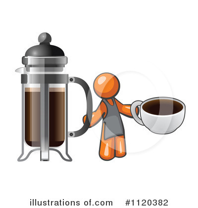 Royalty-Free (RF) French Press Clipart Illustration by Leo Blanchette - Stock Sample #1120382