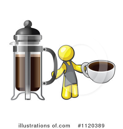 Royalty-Free (RF) French Press Clipart Illustration by Leo Blanchette - Stock Sample #1120389