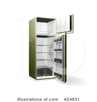 Refrigerator Clipart #24831 by KJ Pargeter