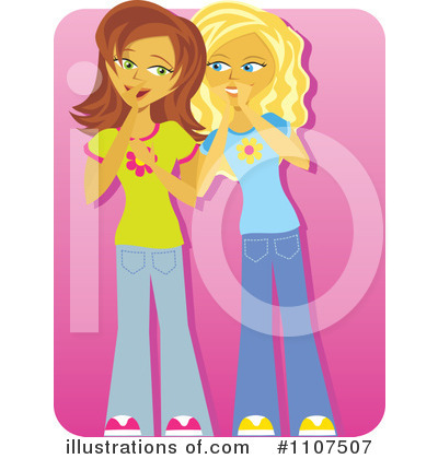 Royalty-Free (RF) Friends Clipart Illustration by Amanda Kate - Stock Sample #1107507