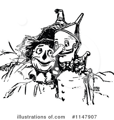 Scarecrow Clipart #1147907 by Prawny Vintage
