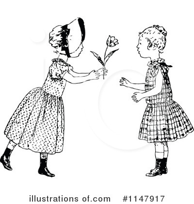 Royalty-Free (RF) Friends Clipart Illustration by Prawny Vintage - Stock Sample #1147917