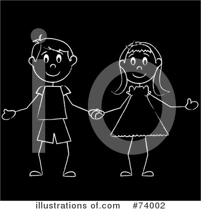Royalty-Free (RF) Friends Clipart Illustration by Pams Clipart - Stock Sample #74002