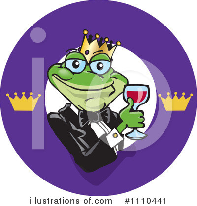 Frog Prince Clipart #1110441 by Dennis Holmes Designs